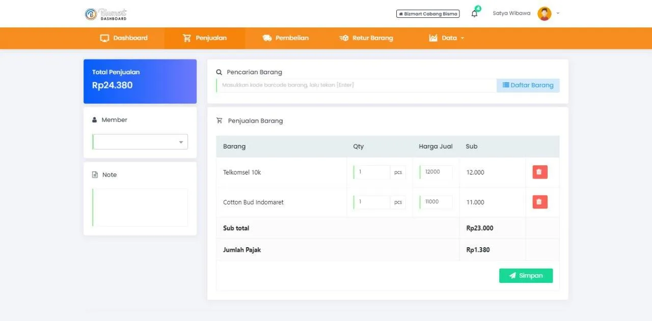 Bizmart Screenshot 2