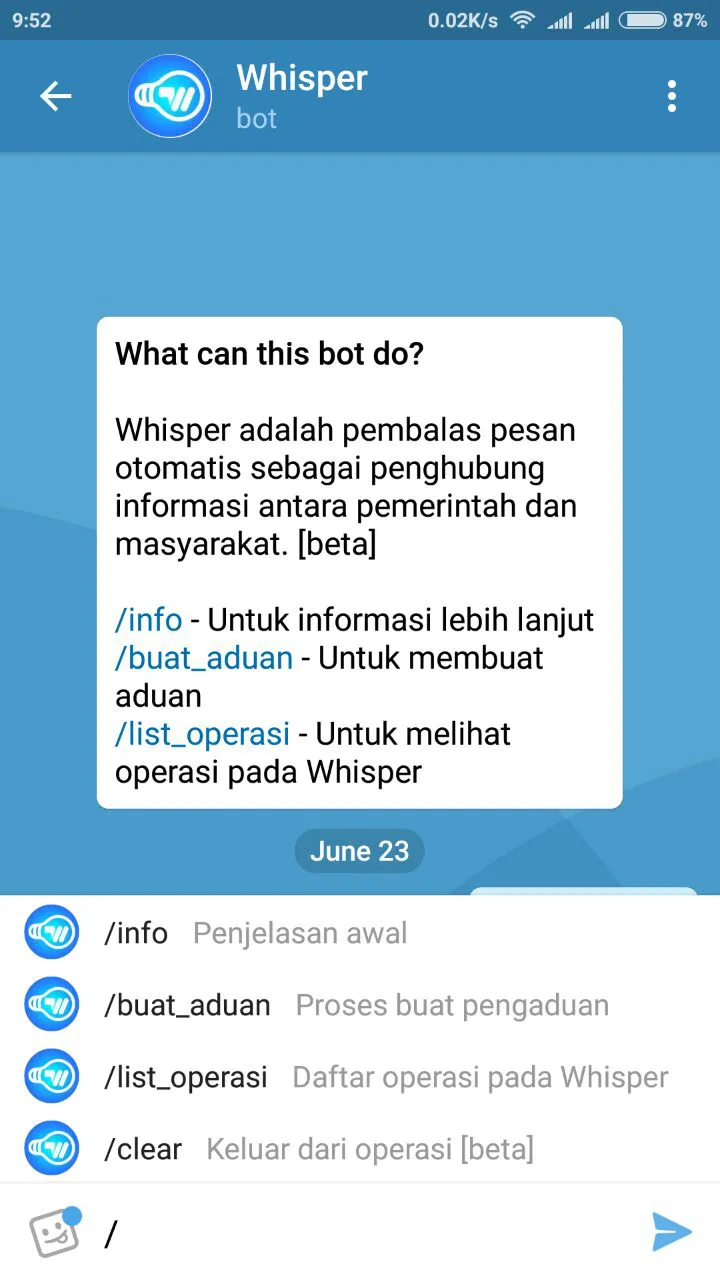 Whisper Screenshot 1